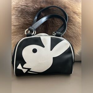 Playboy Bunny Mini Handbag – Y2K Black & White